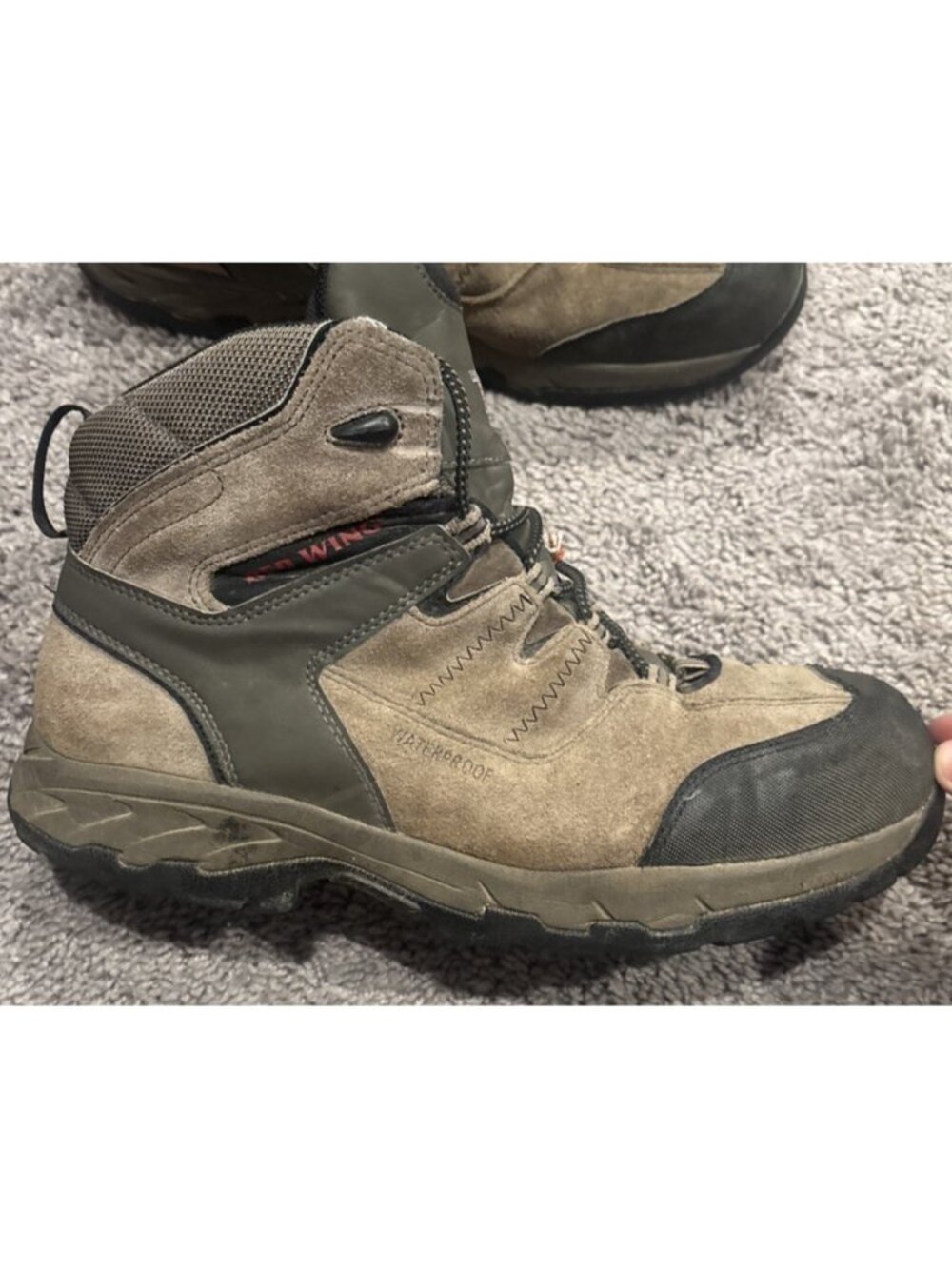 Red Wing Shoes 3561 ASTM F2413-18 Steel ToeMen's Work Boots Size 11 Gray/Black